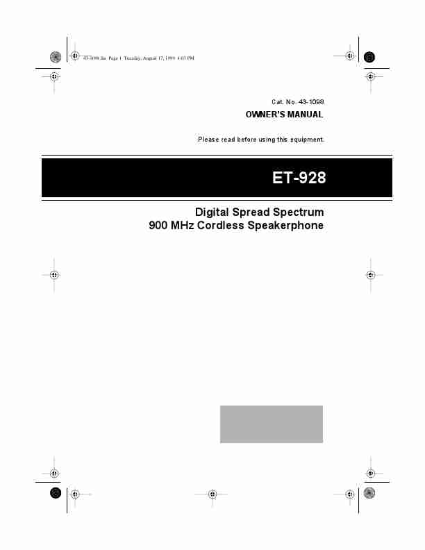 Radio Shack Conference Phone ET-928-page_pdf